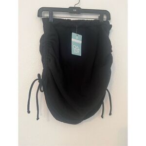 Chaser Shirttail Skirt in Jet Black NEW NWT